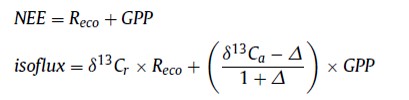 同步測量13CO2和CO2實現凈生態(tài)系統(tǒng)CO2交換中光合作用和呼吸的重新分配 同步測量13CO2和CO2實現凈生態(tài)系統(tǒng)CO2交換中光合作用和呼吸的重新分配